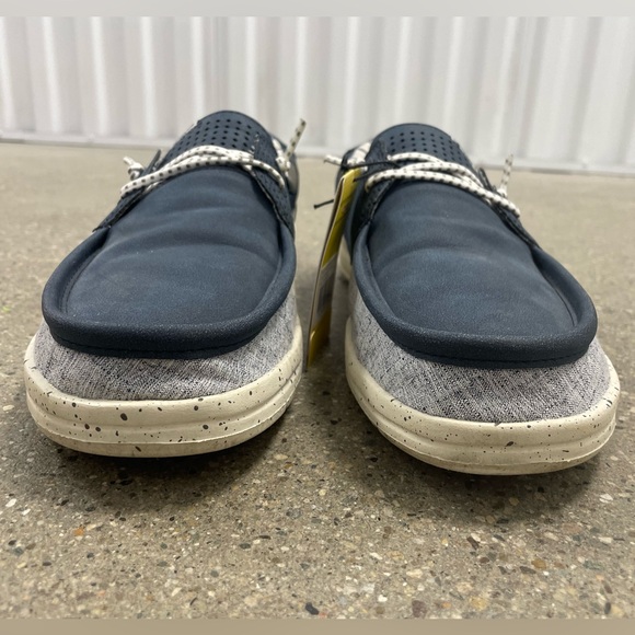 Gently Worn EUC Hey Dude Casual Welsh Ocean stylish comfortable shoes size 10 - Picture 3 of 16